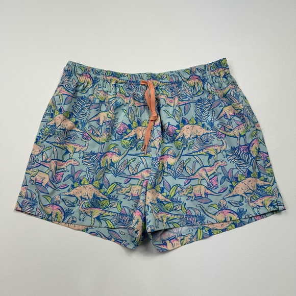 Men's Chubbies Dinosaur Print Swim Trunks/Board Shorts 4” Size